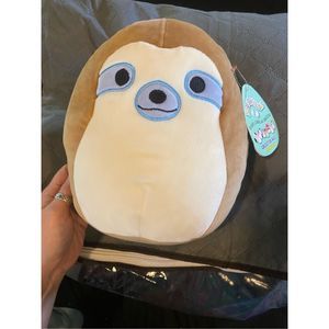 Squishmallow Kellytoy 12 Inch Simon The Sloth Super Stuffed Plush Animal Toy NWT